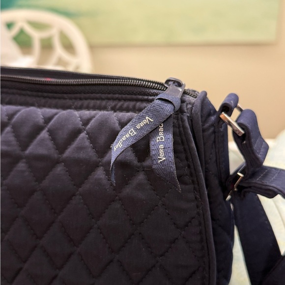 Vera Bradley Quilted Navy Blue Crossbody Bag - Picture 3 of 8